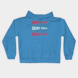 NATIONAL TEXT ART USA SAINT PAUL Kids Hoodie